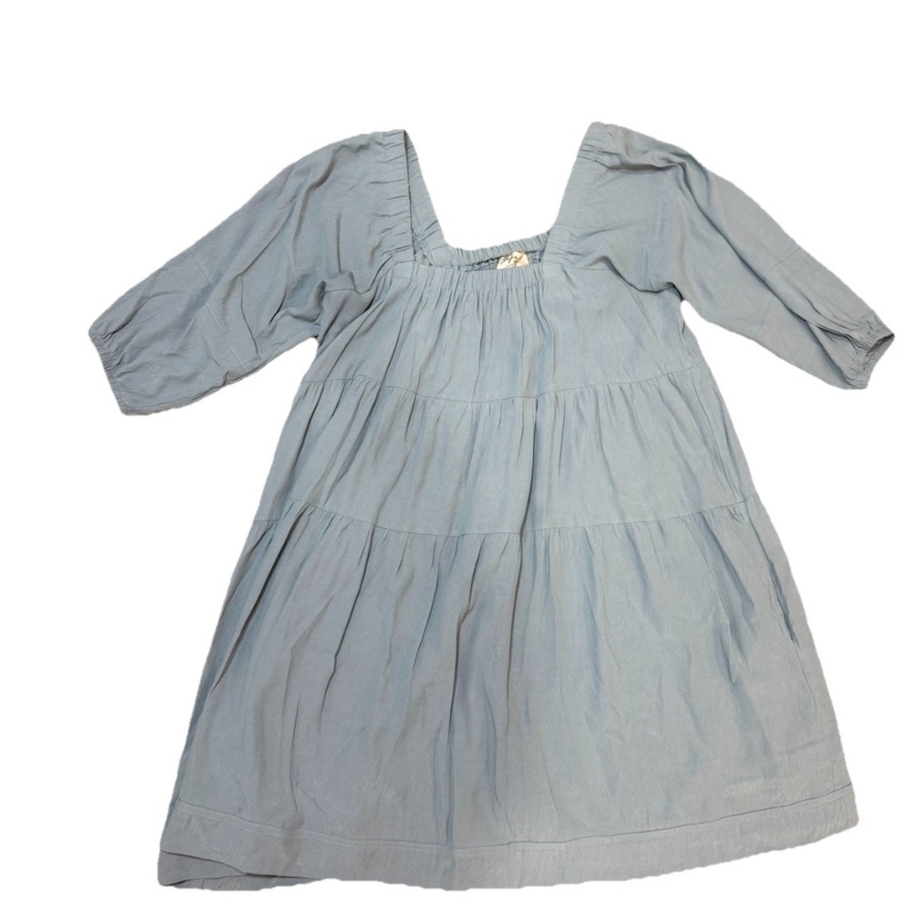 Off The Shoulder Blue Dress size medium Boho Cowgirl Before You